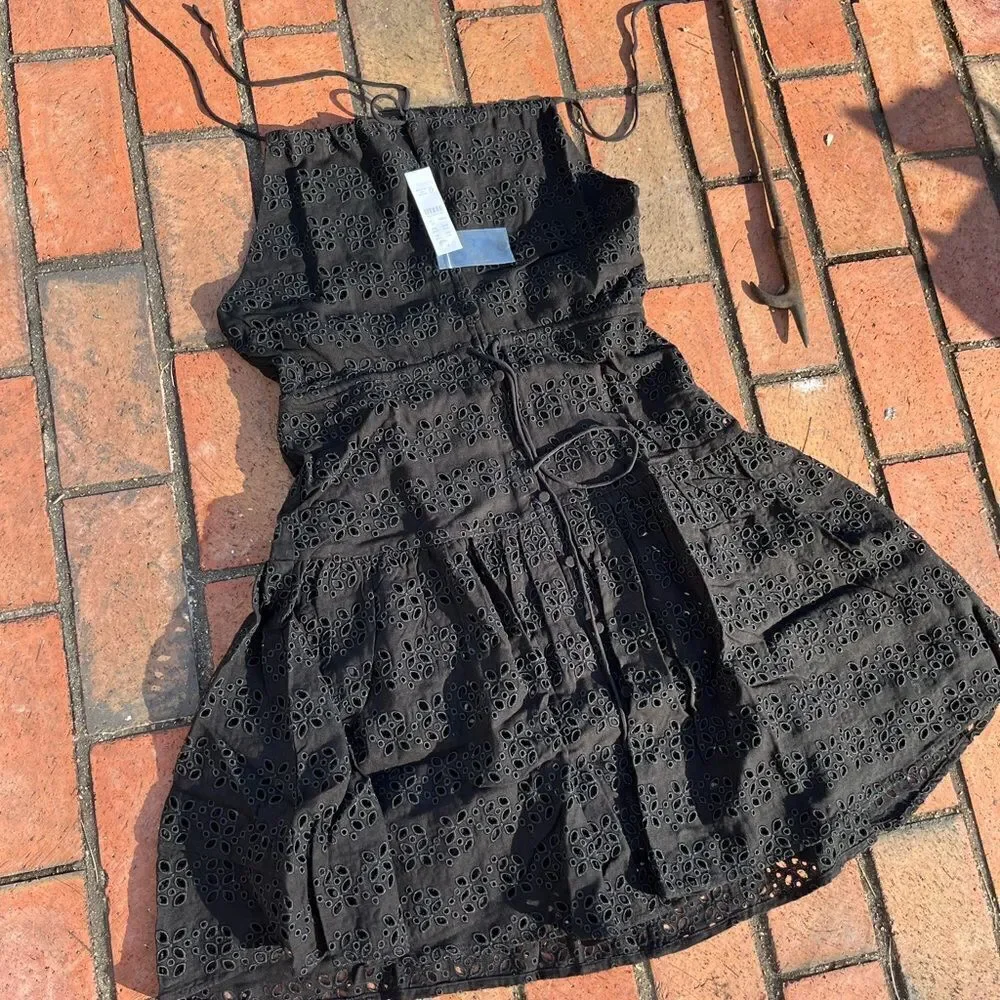 J Crew Anguilla Mini Halter Dress in Eyelet NWT - Picture 4 of 8